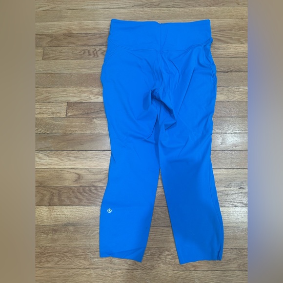 Lululemon Base Pace High Rise Royal Blue Full  Length Leggings – Size 12 - Picture 2 of 3